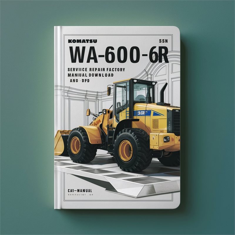 Komatsu WA600-6R Wheel Loader Service Repair Factory Manual (SN: 65001 and up)