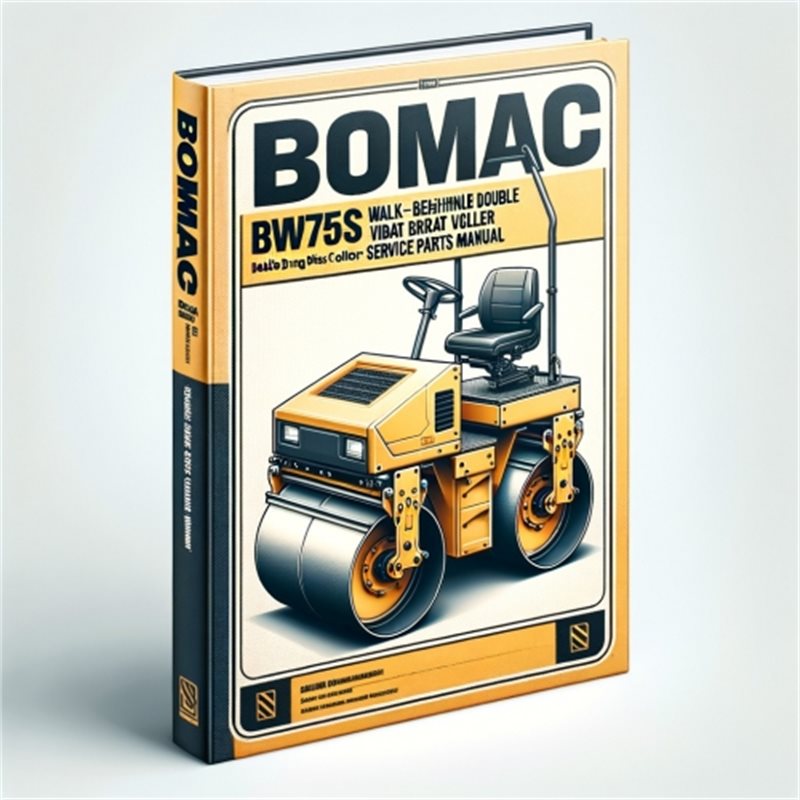 Bomag BW75S Walk-behind Double Drum Vibrating Roller Service Parts Catalogue Manual