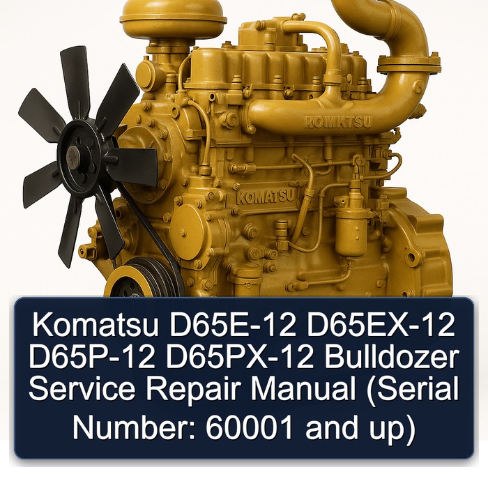 Komatsu D65E-12 D65EX-12 D65P-12 D65PX-12 Bulldozer Service Repair Manual (Serial Number: 60001 and up)