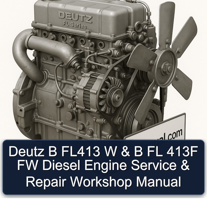 Deutz B FL413 W & B FL 413F FW Diesel Engine Service & Repair Workshop Manual