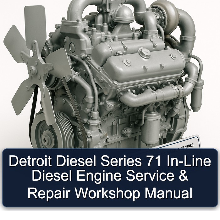 Detroit Diesel Series 71 In-Line Diesel Engine Service & Repair Workshop Manual