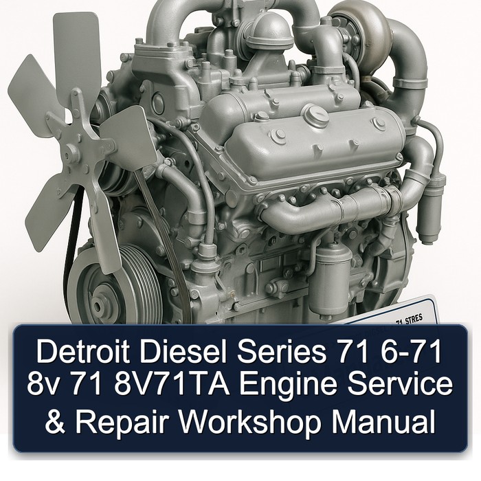 Detroit Diesel Series 71 6-71 8v 71 8V71TA Engine Service & Repair Workshop Manual