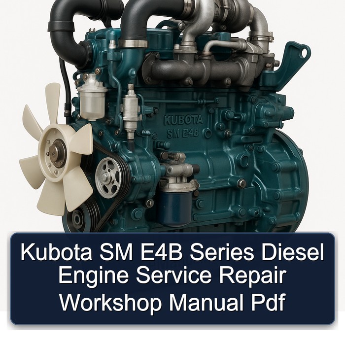 Kubota SM E4B Series Diesel Engine Service Repair Workshop Manual Pdf
