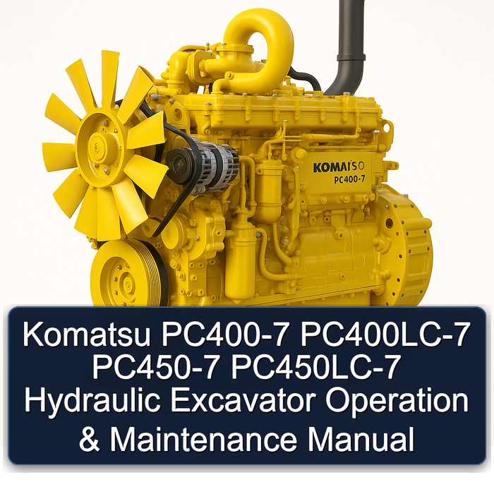Komatsu PC400-7 PC400LC-7 PC450-7 PC450LC-7 Hydraulic Excavator Operation & Maintenance Manual