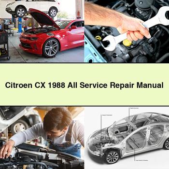 Citroen CX 1988 All Service Repair Manual PDF Download