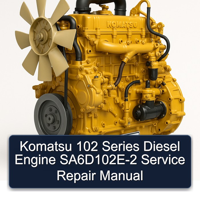Komatsu 102 Series Diesel Engine SA6D102E-2 Service Repair Manual