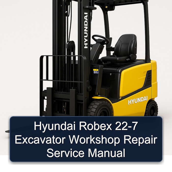 Hyundai Robex 22-7 Excavator Workshop Repair Service Manual