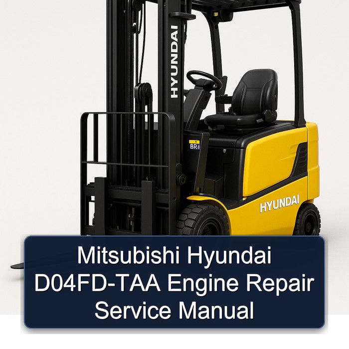 Mitsubishi Hyundai D04FD-TAA Engine Repair Service Manual