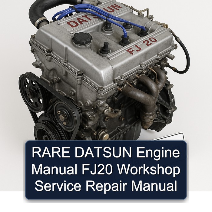 RARE DATSUN Engine Manual FJ20 Workshop Service Repair Manual