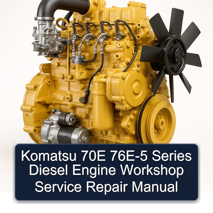 Komatsu 70E 76E-5 Series Diesel Engine Workshop Service Repair Manual