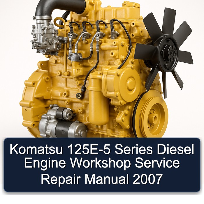 Komatsu 125E-5 Series Diesel Engine Workshop Service Repair Manual 2007