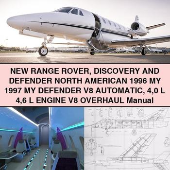 Range Rover Discovery & Defender North American 1996-1997 V8 Automatic 4.0L & 4.6L Engine Overhaul Manual