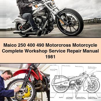 Maico 250 400 490 Motorcross Motorcycle Complete Workshop Service Repair Manual 1981 PDF Download