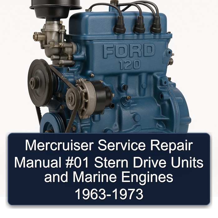 Mercruiser Service Repair Manual #01 Stern Drive Units and Marine Engines 1963-1973