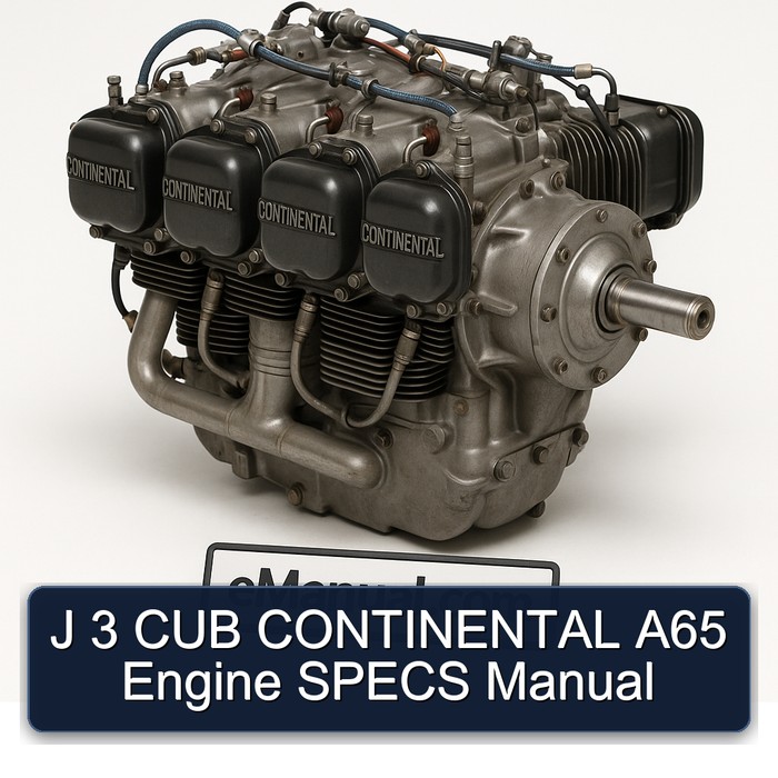 J 3 CUB CONTINENTAL A65 Engine SPECS Manual