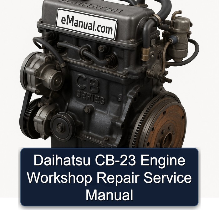 Daihatsu CB-23 Engine Workshop Repair Service Manual