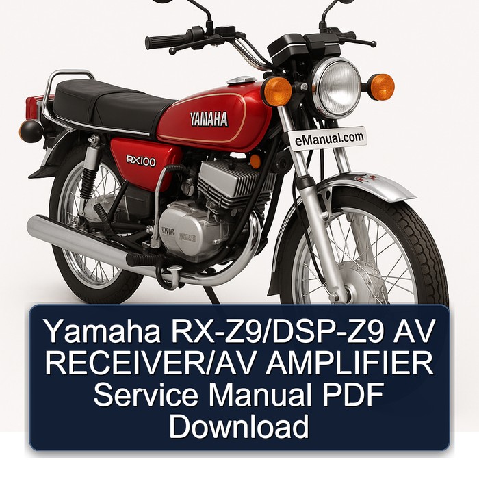Yamaha RX-Z9/DSP-Z9 AV RECEIVER/AV AMPLIFIER Service Manual PDF Download