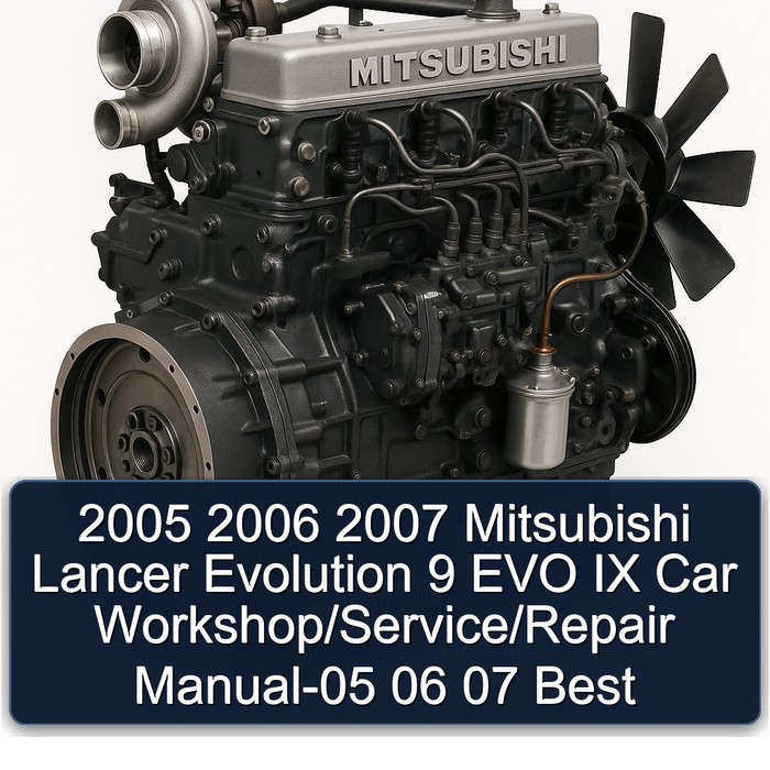 2005 2006 2007 Mitsubishi Lancer Evolution 9 EVO IX Car Workshop/Service/Repair Manual-05 06 07 Best