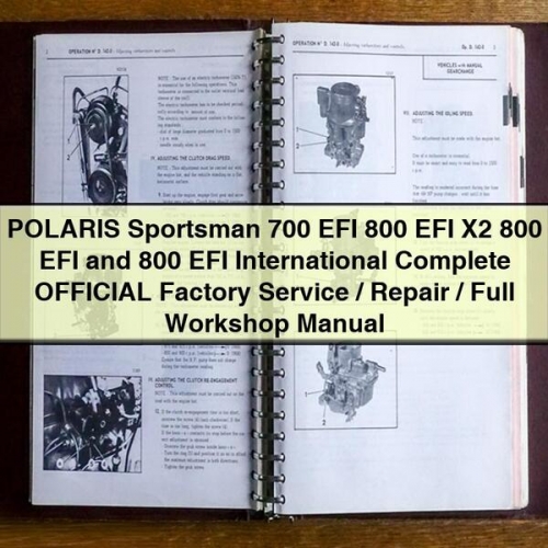 POLARIS Sportsman 700 EFI 800 EFI X2 800 EFI 800 EFI International Complete Official Factory Service Repair Workshop Manual