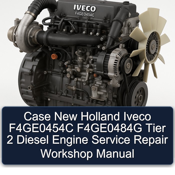Case New Holland Iveco F4GE0454C F4GE0484G Tier 2 Diesel Engine Service Repair Workshop Manual
