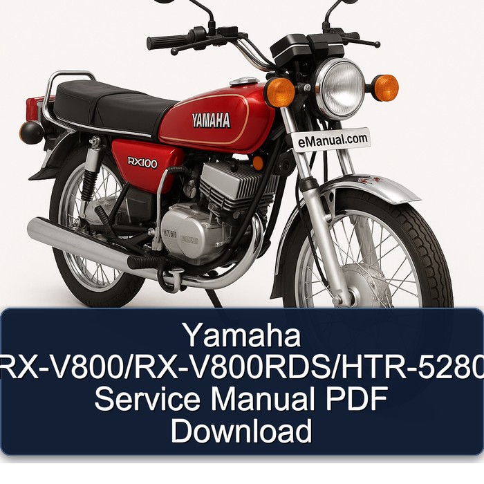 Yamaha RX-V800/RX-V800RDS/HTR-5280 Service Manual PDF Download