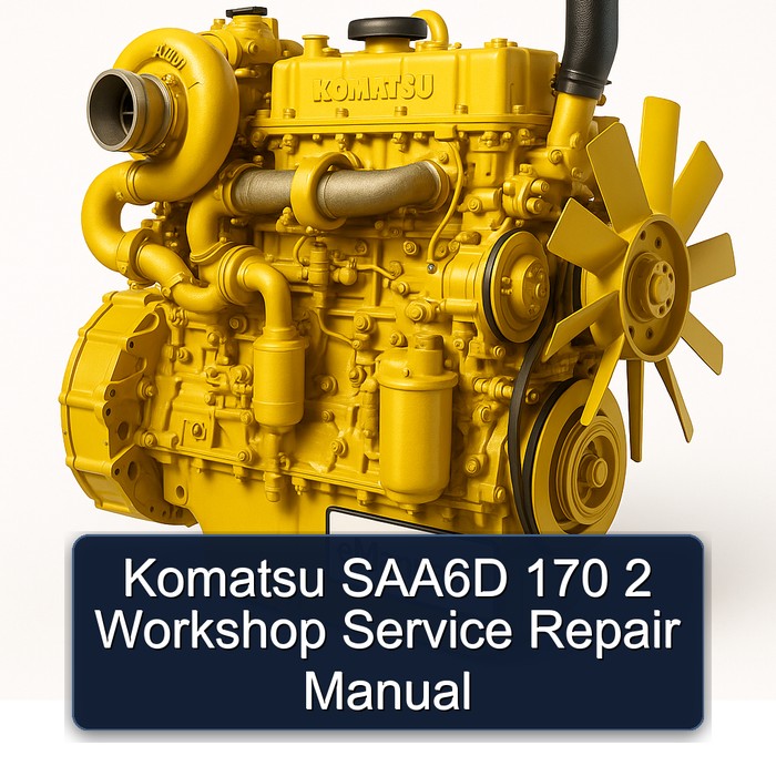 Komatsu SAA6D 170 2 Workshop Service Repair Manual