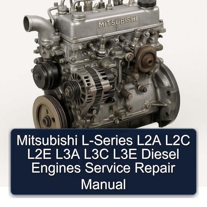 Mitsubishi L-Series L2A L2C L2E L3A L3C L3E Diesel Engines Service Repair Manual