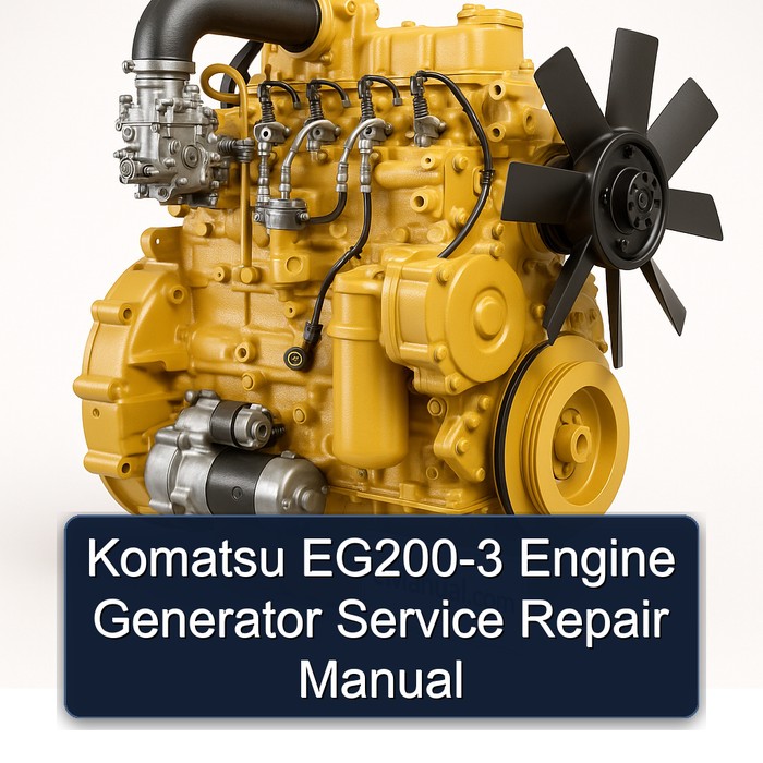 Komatsu EG200-3 Engine Generator Service Repair Manual