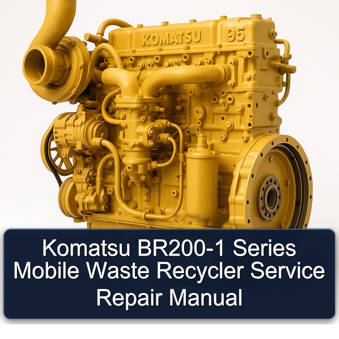 Komatsu BR200-1 Series Mobile Waste Recycler Service Repair Manual