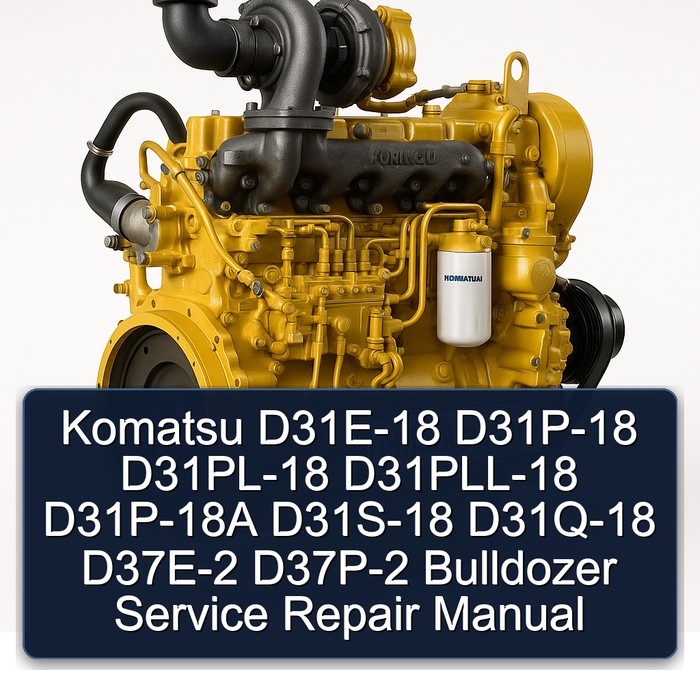 Komatsu D31E-18 D31P-18 D31PL-18 D31PLL-18 D31P-18A D31S-18 D31Q-18 D37E-2 D37P-2 Bulldozer Service Repair Manual