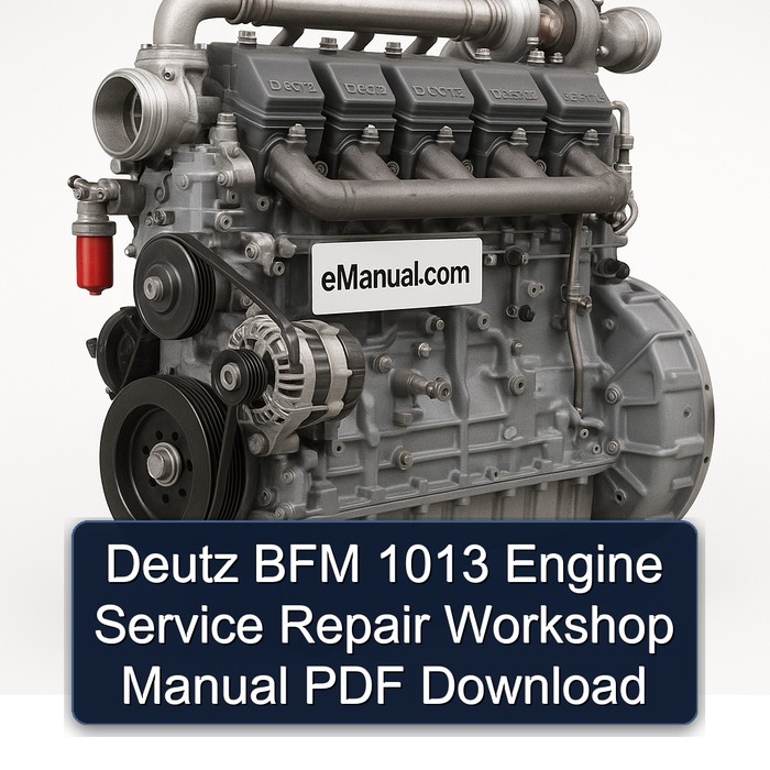 Deutz BFM 1013 Engine Service Repair Workshop Manual PDF Download