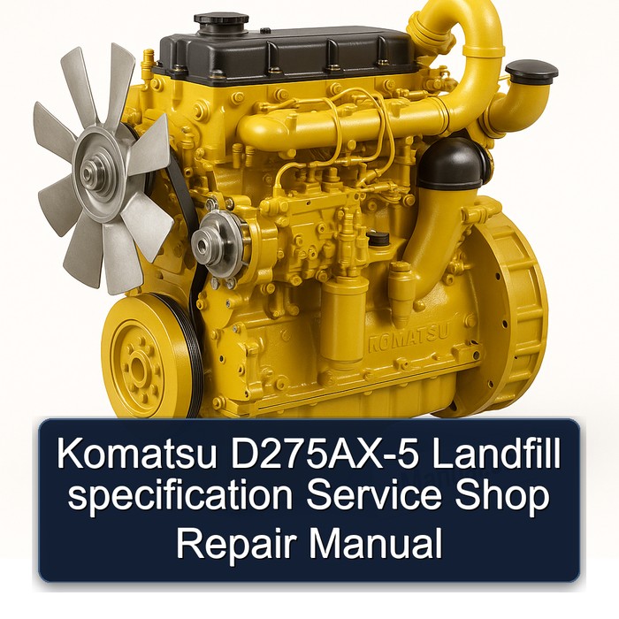 Komatsu D275AX-5 Landfill specification Service Shop Repair Manual