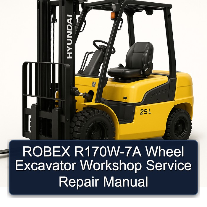 ROBEX R170W-7A Wheel Excavator Workshop Manual de servicio y reparación
