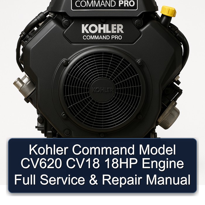 Kohler Command Model CV620 CV18 18HP Engine Full Manual de servicio y reparación