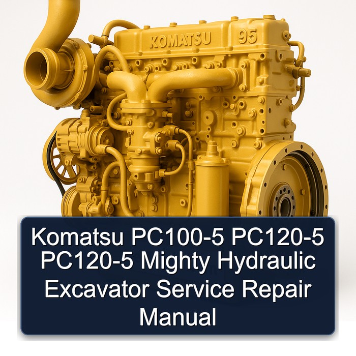 Komatsu PC100-5 PC120-5 PC120-5 Mighty Hydraulic Excavator Service Repair Manual
