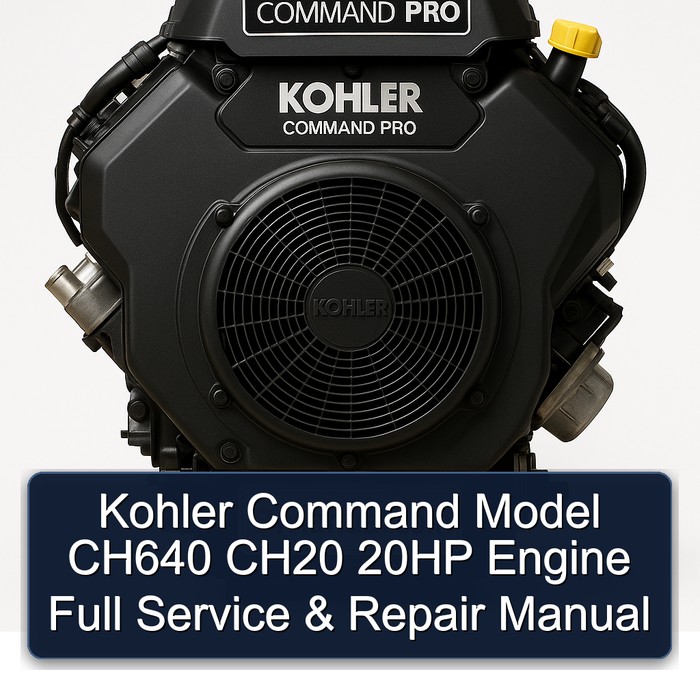 Kohler Command Model CH640 CH20 20HP Engine Full Manual de servicio y reparación