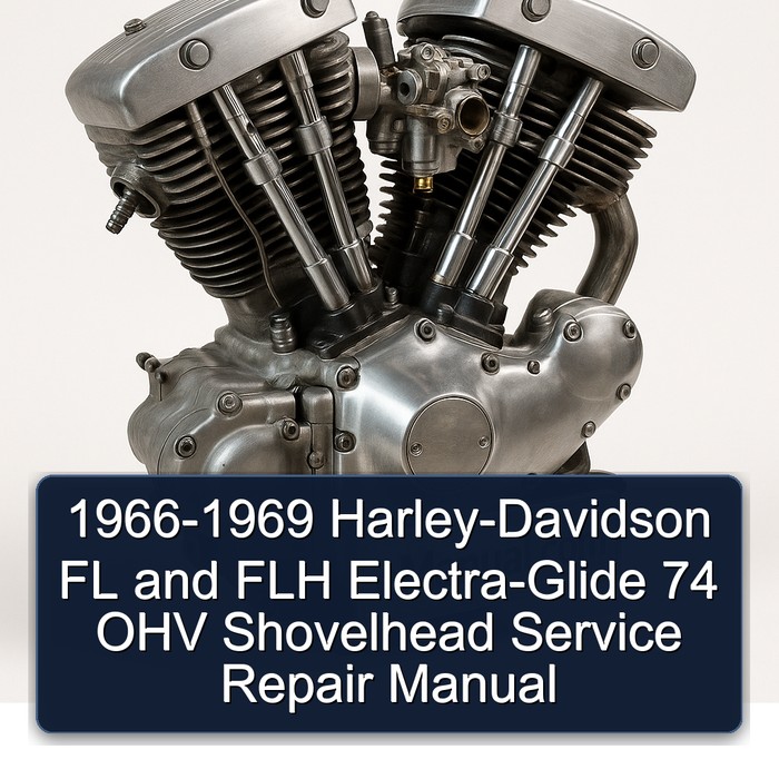 1966-1969 Harley-Davidson FL and FLH Electra-Glide 74 OHV Shovelhead Service Repair Manual