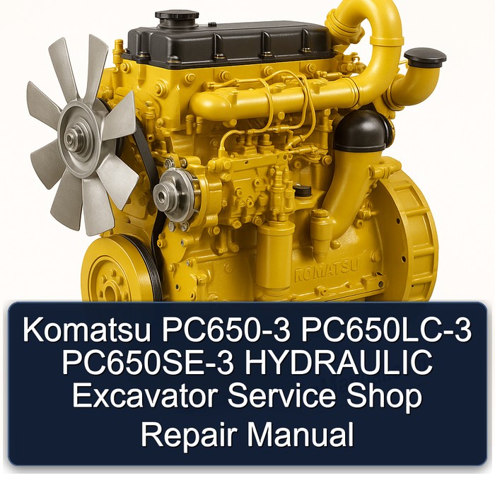 Komatsu PC650-3 PC650LC-3 PC650SE-3 HYDRAULIC Excavator Service Shop Repair Manual