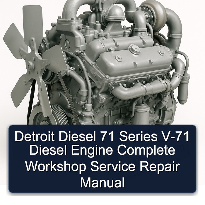 Detroit Diesel 71 Series V-71 Diesel Engine Complete Workshop Service Repair Manual