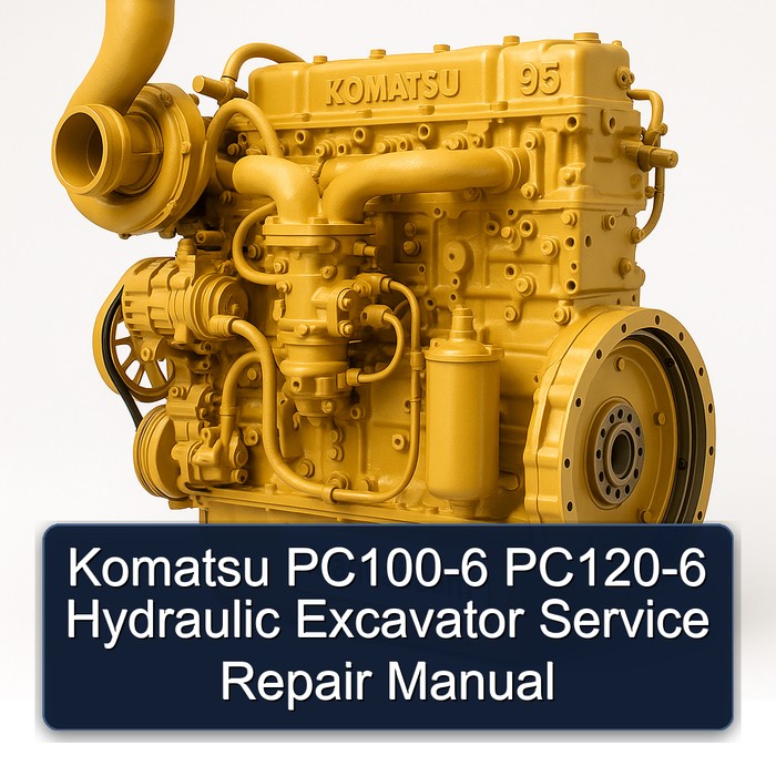 Komatsu PC100-6 PC120-6 Hydraulic Excavator Service Repair Manual