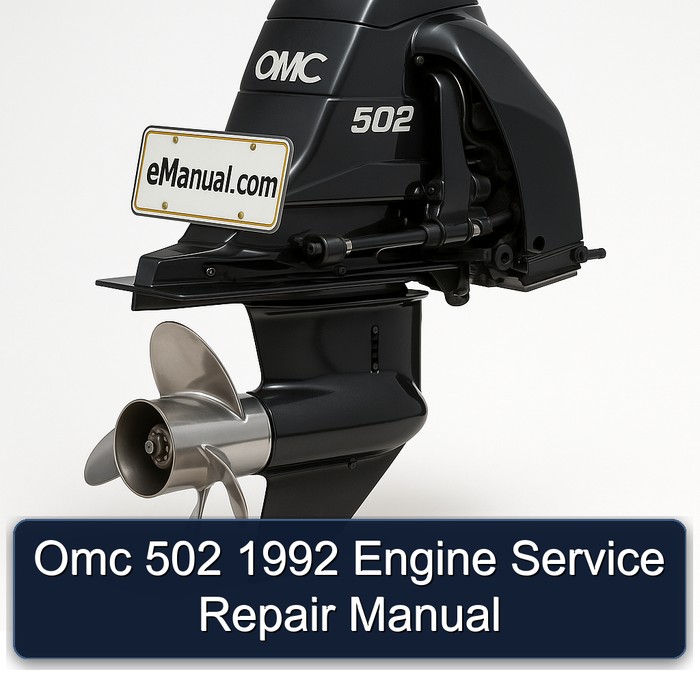 Omc 502 1992 Engine Service Repair Manual