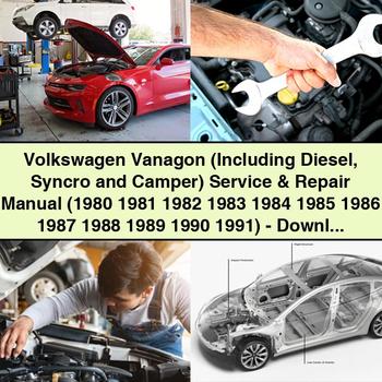 Volkswagen Vanagon (Including Diesel Syncro and Camper) Service & Repair Manual (1980-1991)