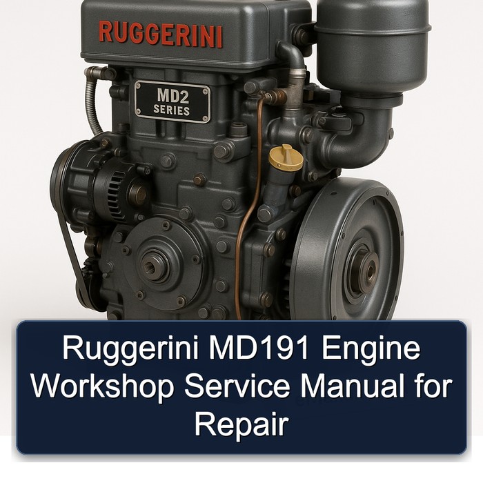 Ruggerini MD191 Engine Workshop Service Manual for Repair
