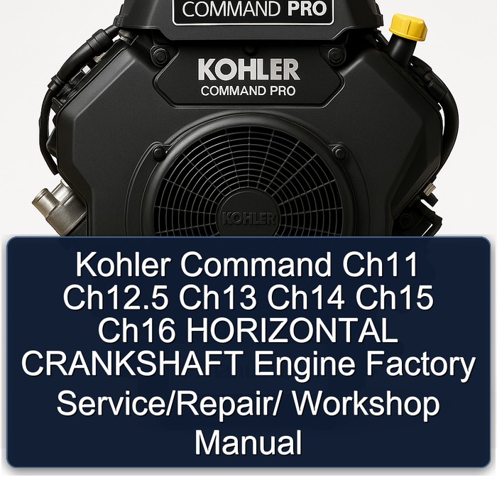 Kohler Command Ch11 Ch12.5 Ch13 Ch14 Ch15 Ch16 HORIZONTAL CRANKSHAFT Engine Factory Service/Repair/ Workshop Manual