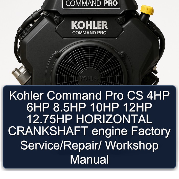 Kohler Command Pro CS 4-12,75 PS Horizontal-Kurbelwellenmotor Werkstatt-Handbuch