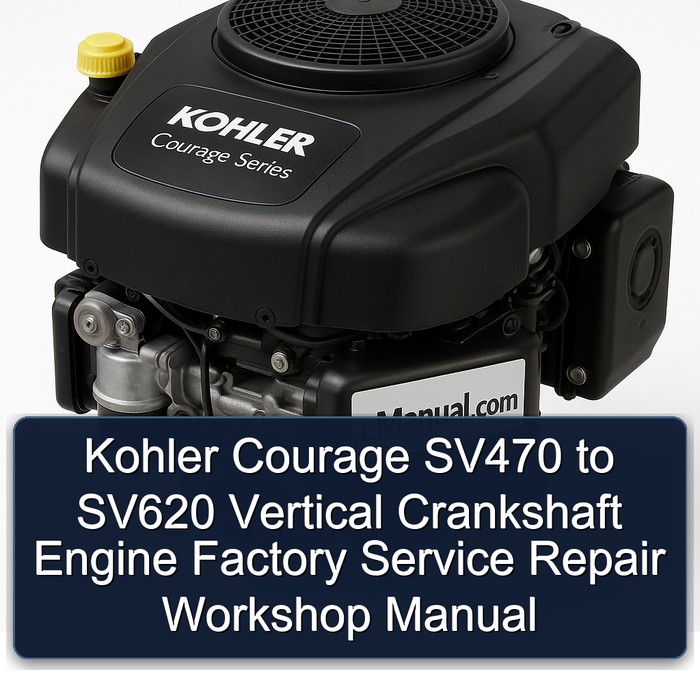 Kohler Courage SV470 to SV620 Vertical Crankshaft Engine Factory Service Repair Workshop Manual