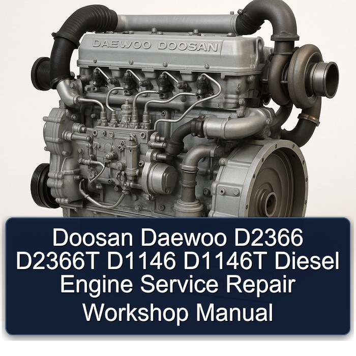Doosan Daewoo D2366 D2366T D1146 D1146T Diesel Engine Service Repair Workshop Manual