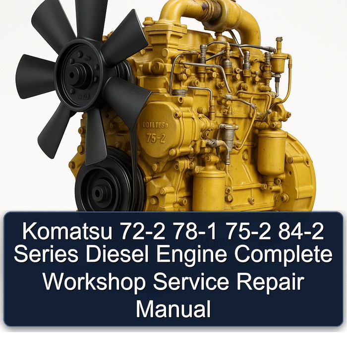 Komatsu 72-2 78-1 75-2 84-2 Series Diesel Engine Complete Workshop Service Repair Manual