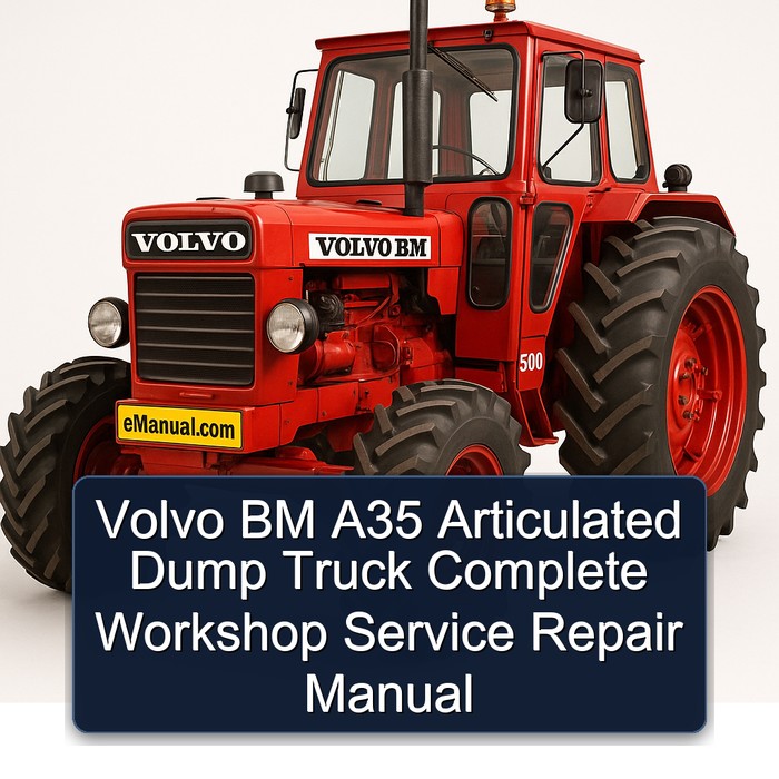 Volvo BM A35 Articulated Dump Truck Complete Workshop Service Repair Manual