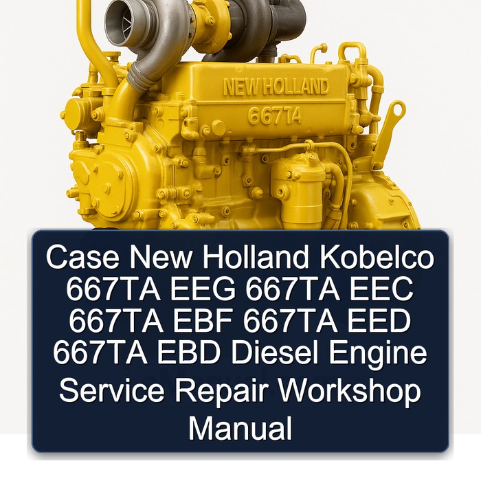 Case New Holland Kobelco 667TA EEG 667TA EEC 667TA EBF 667TA EED 667TA EBD Diesel Engine Service Repair Workshop Manual